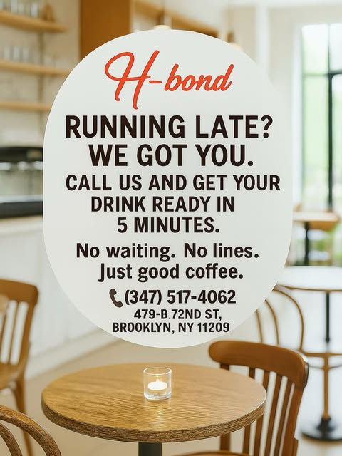 At H-Bond Coffee: real cafe photos